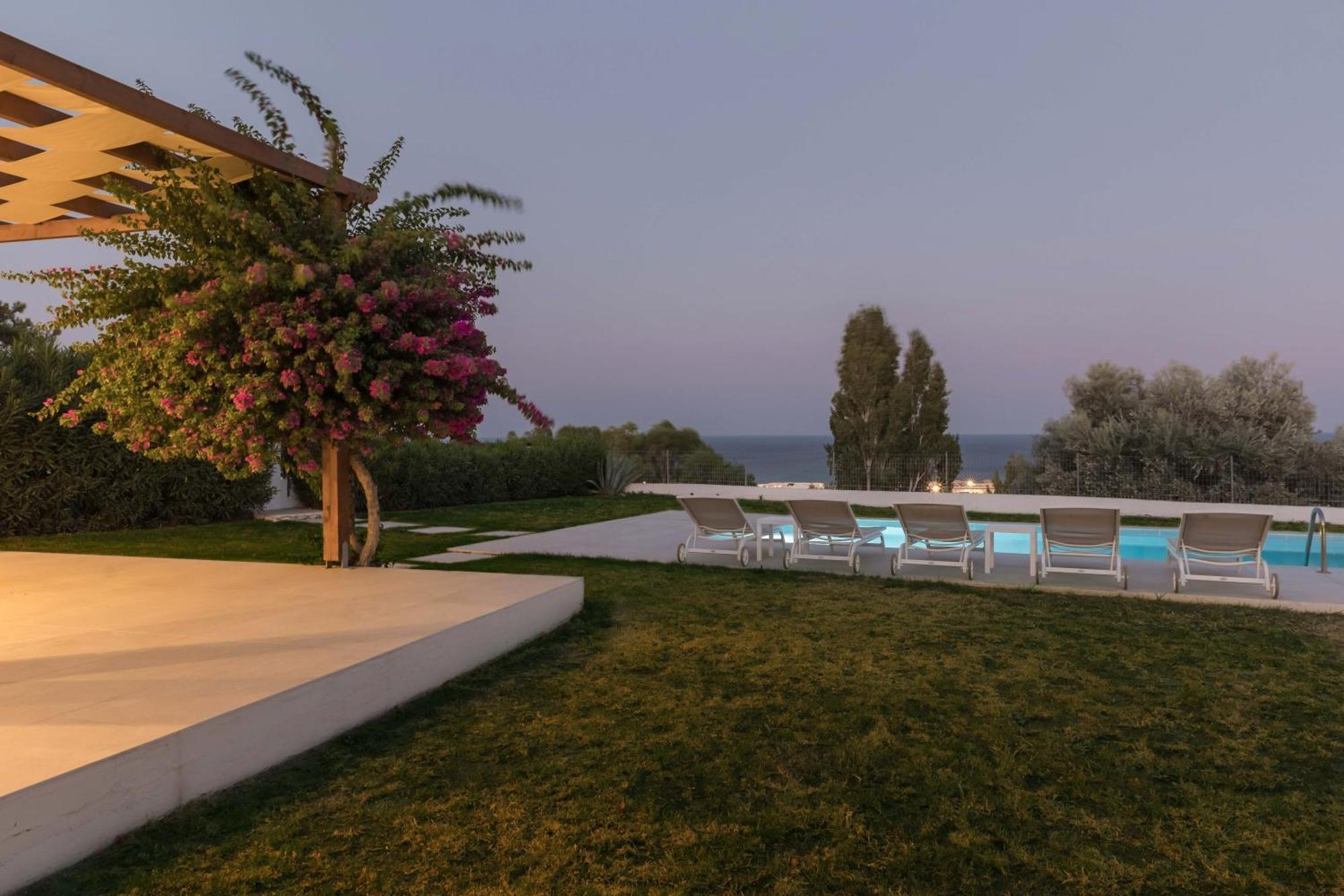 Villa Santa Maria with private pool&sea view Afando Esterno foto