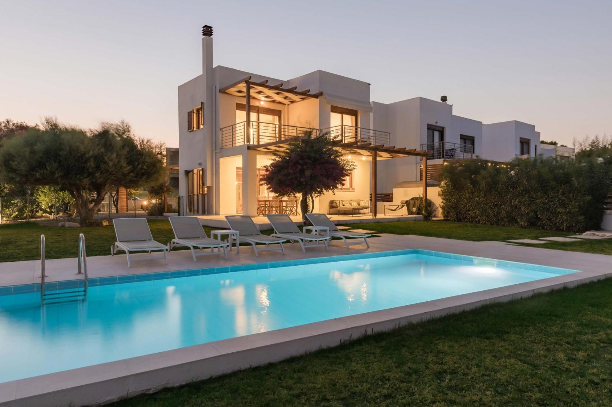 Villa Santa Maria with private pool&sea view Afando Esterno foto